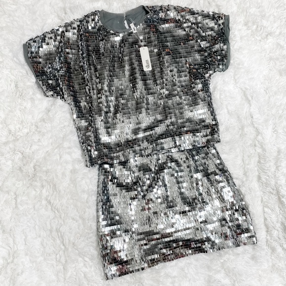 Nanamacs silver sequin matching set - Picture 4 of 7